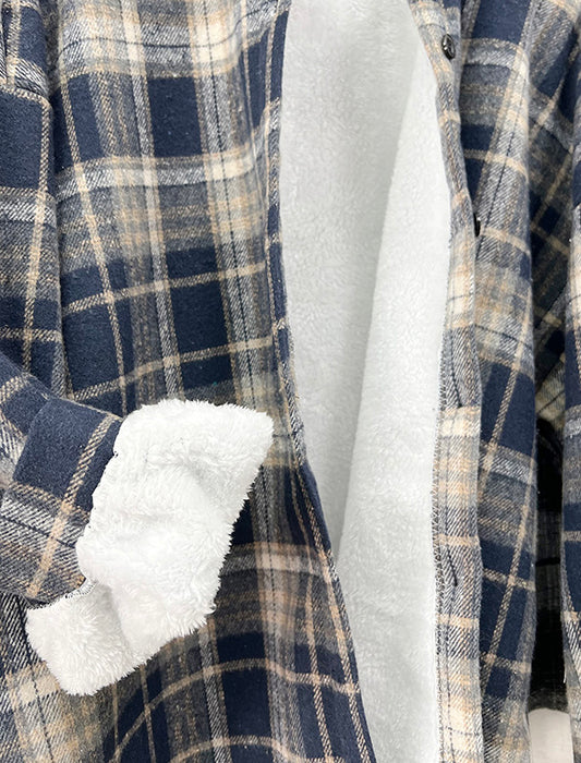 あったかチェックシャツ　