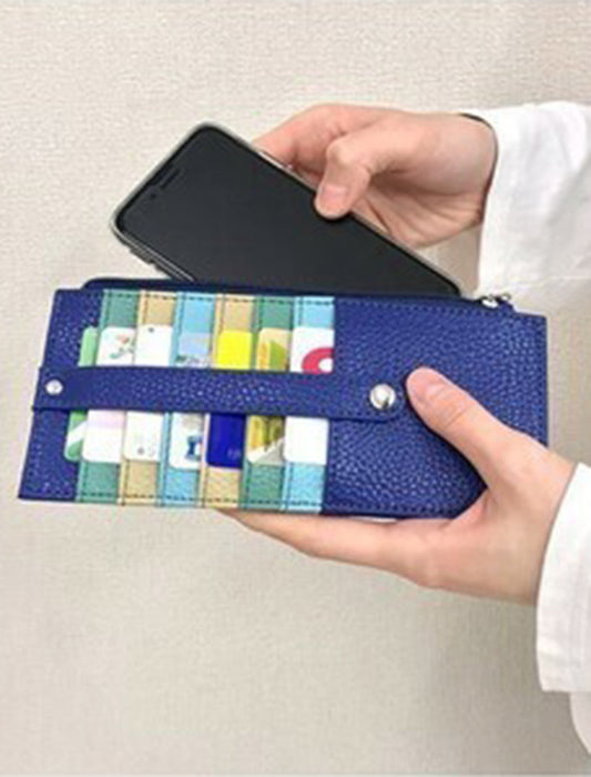 落下防止ベルト付カラフルスリムカードケース