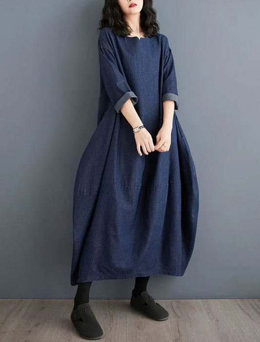 【近日入荷】バルーンデザインデニムワンピース※5月上旬入荷予定