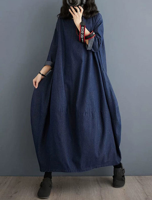 【近日入荷】バルーンデザインデニムワンピース※5月上旬入荷予定