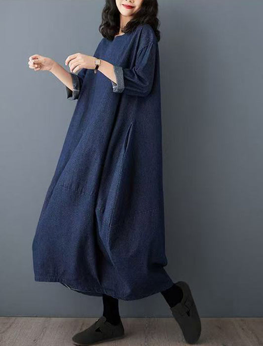 【近日入荷】バルーンデザインデニムワンピース※5月上旬入荷予定