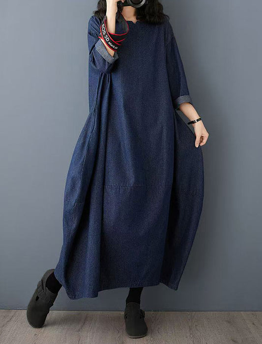 【近日入荷】バルーンデザインデニムワンピース※5月上旬入荷予定