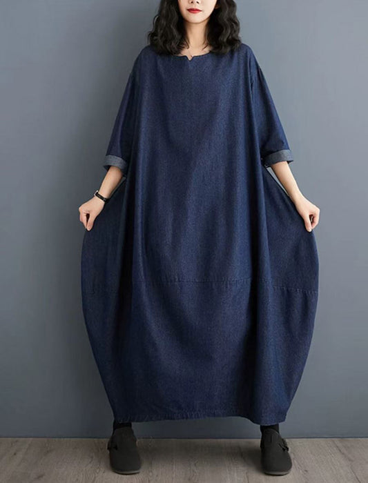 【近日入荷】バルーンデザインデニムワンピース※5月上旬入荷予定