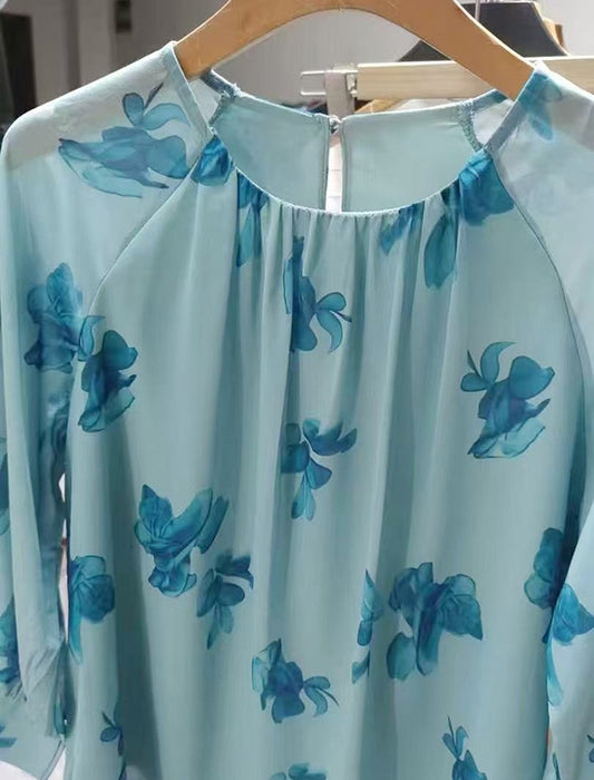 【近日入荷】透け感がおしゃれなシフォントップス　※4月下旬入荷
