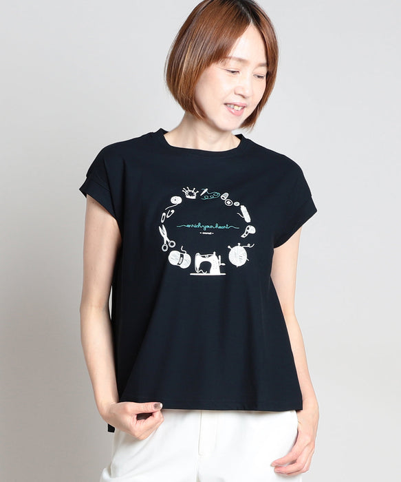 【メーカー直送】サークルプリントTシャツ