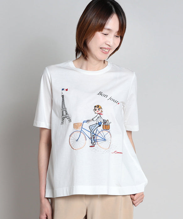 【メーカー直送】カノンちゃんTシャツ ボンジュール！