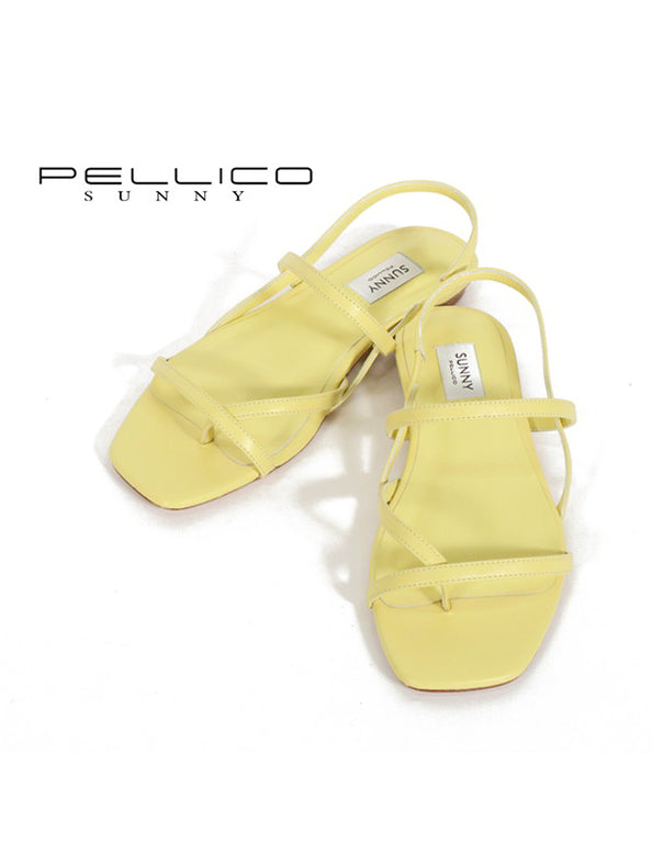 PELLICO SUNNY ペリーコ サニー サンダル 37(24cm位) 黄 - サンダル